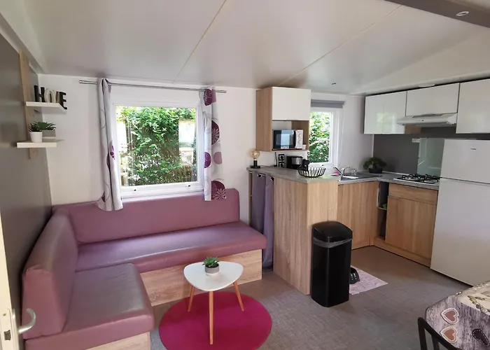 Houlgate- 503 - Mobilhome Classic 4 Personnes 5 Etoiles - Sejour Normandie - Paris Eure Gestion Kemping Houlgate
